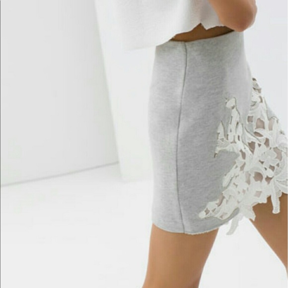 ZARA Skirt with Lace - Picture 2 of 5